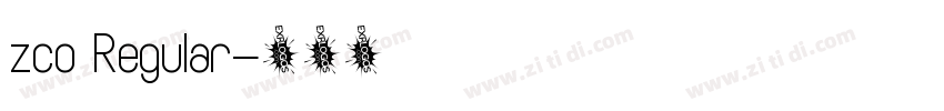zco Regular字体转换